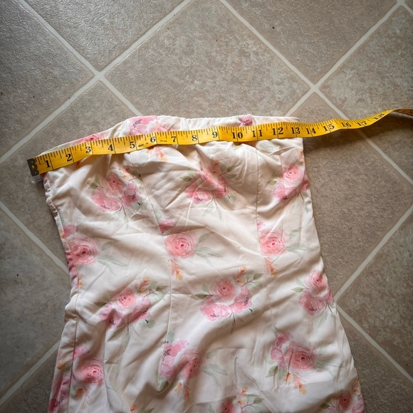 Oh Polly Cream Strapless Bodycon Dress - Picture 7 of 14